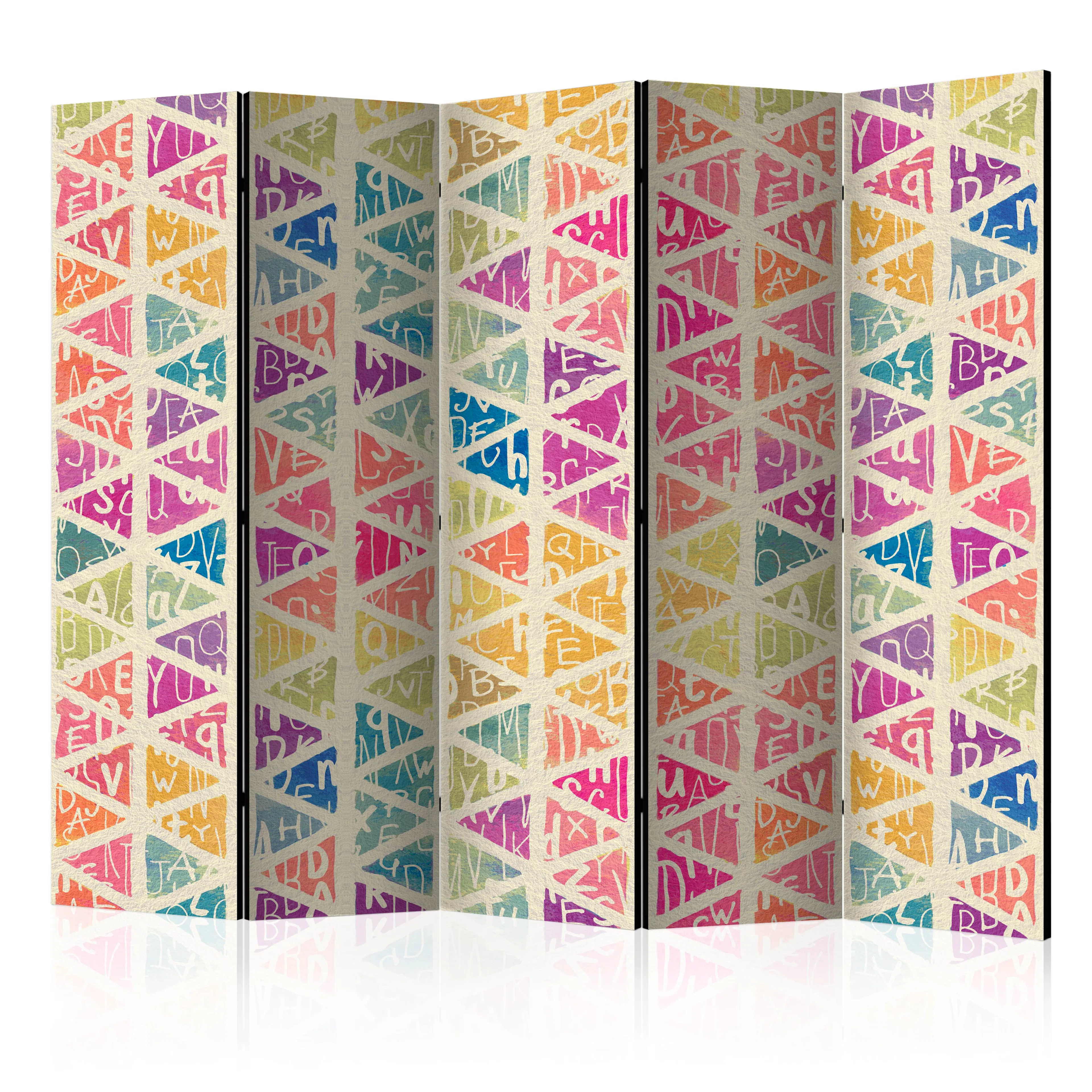 Rumsavdelare Arkiio Letters and Triangles II 225x172 cm