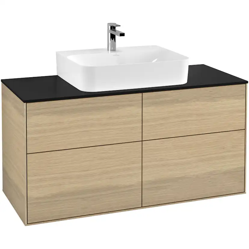 Tvättställsskåp Villeroy & Boch Finion med 4 Lådor och Bänkskiva för Centrerat Tvättställ