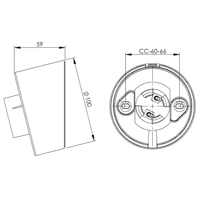 Armatursockel Ifö Electric Sockel IP20 Sned E27 84,5cm