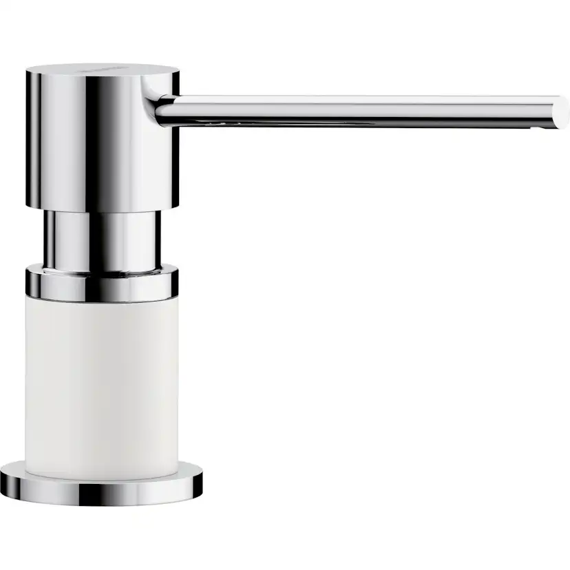 BLANCO Diskmedelspump LATO krom/silgranit vit Vit