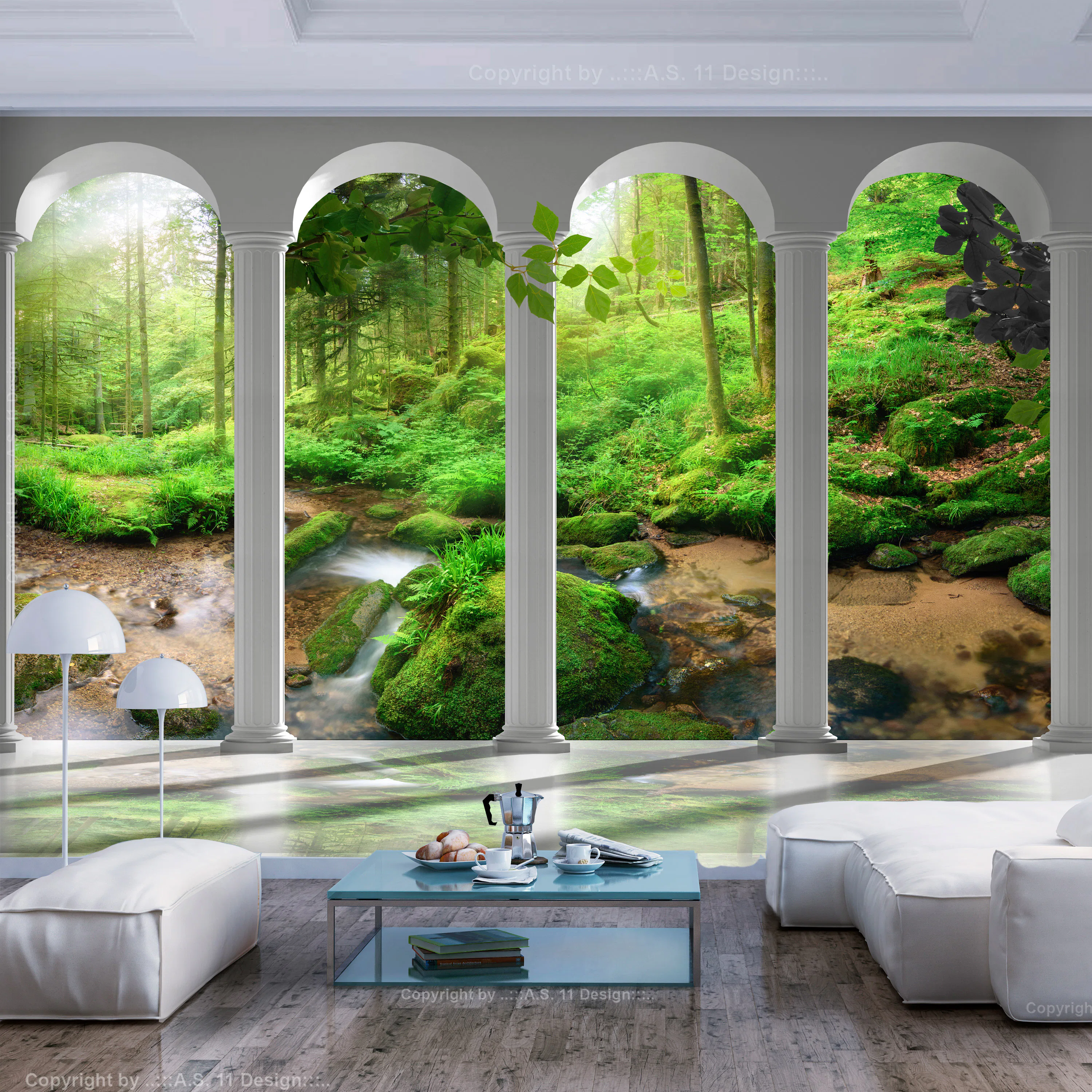 Fototapet Arkiio Pillars And Forest