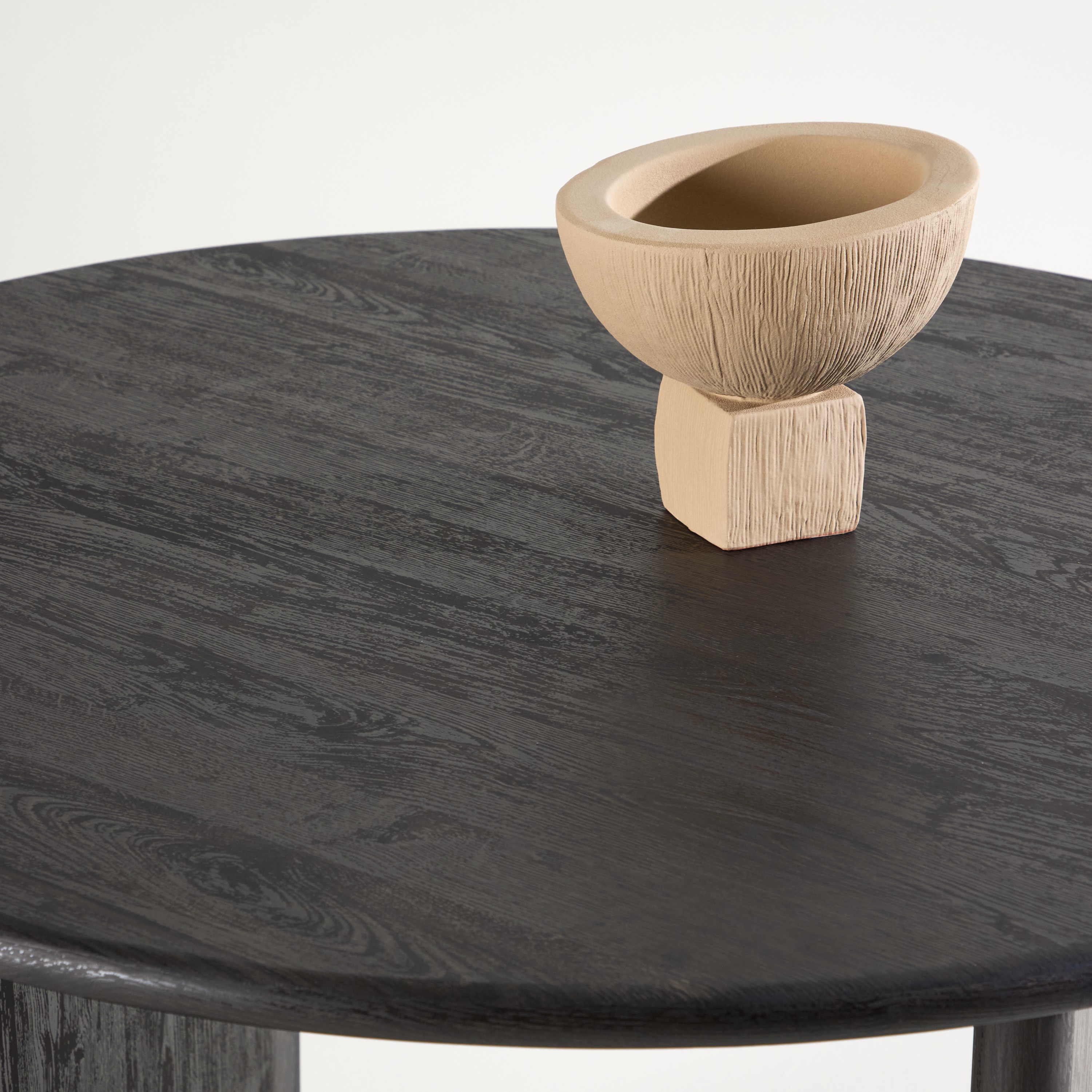 Björholmen Dining Table ⌀120 - Black  / FSC 100% Vittvätt