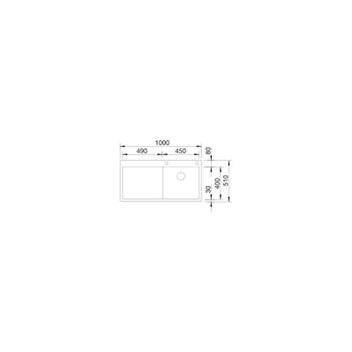Diskbänk Blanco Claron XL 5 S Infino