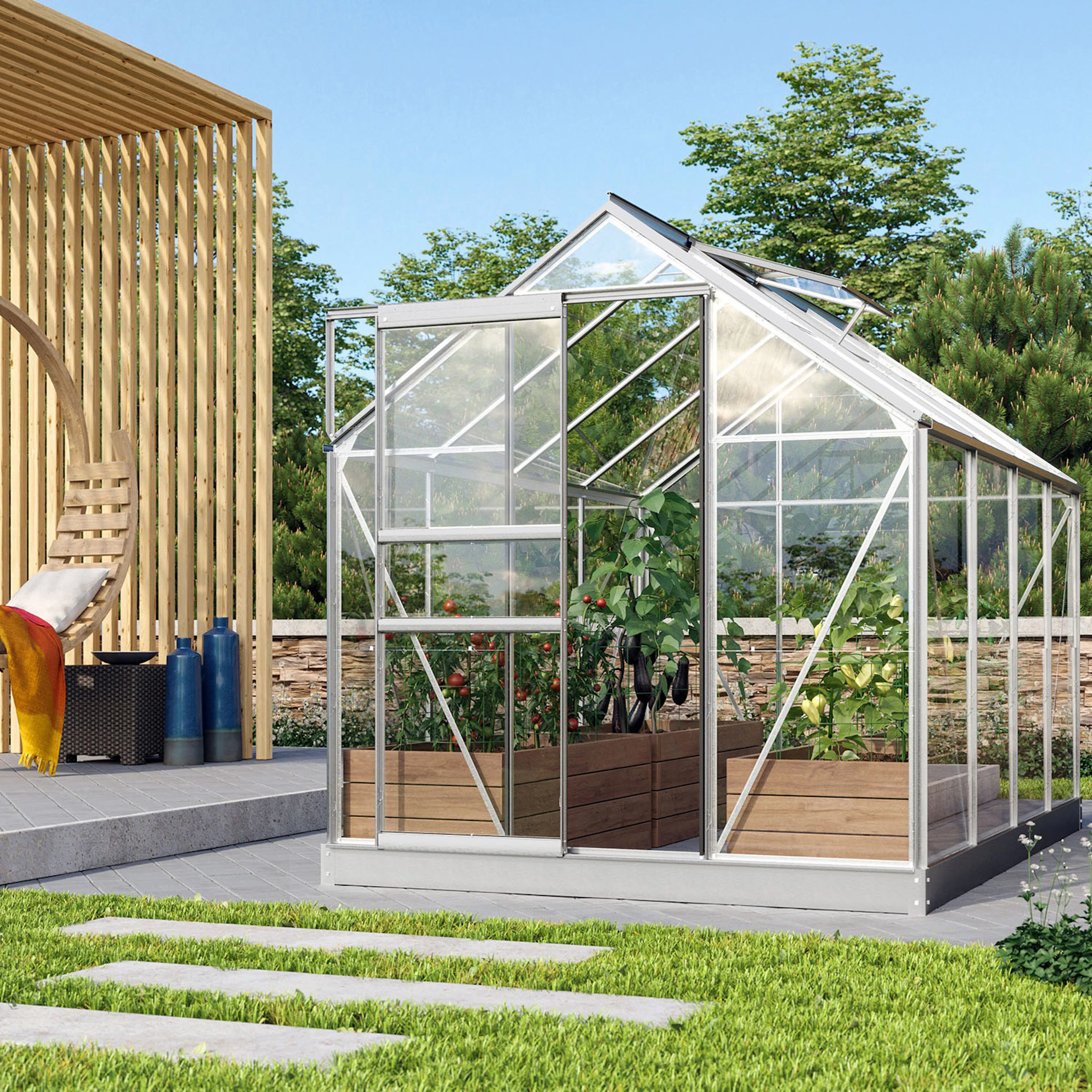 VITAVIA VENUS 5000 ALU 3MM DELAT GLAS M/SOCKEL Aluminium