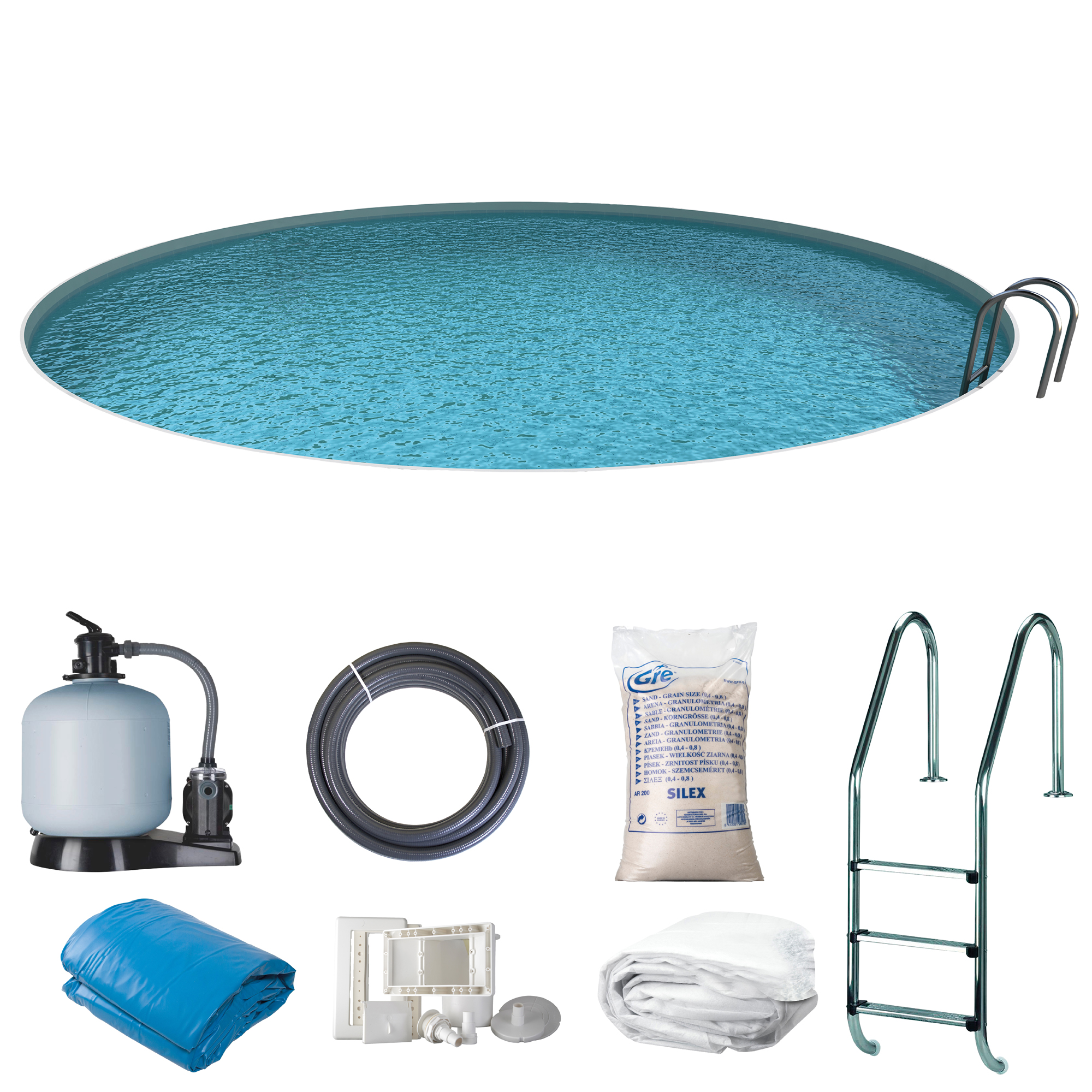 Pool Gre Nedgrävd Rund