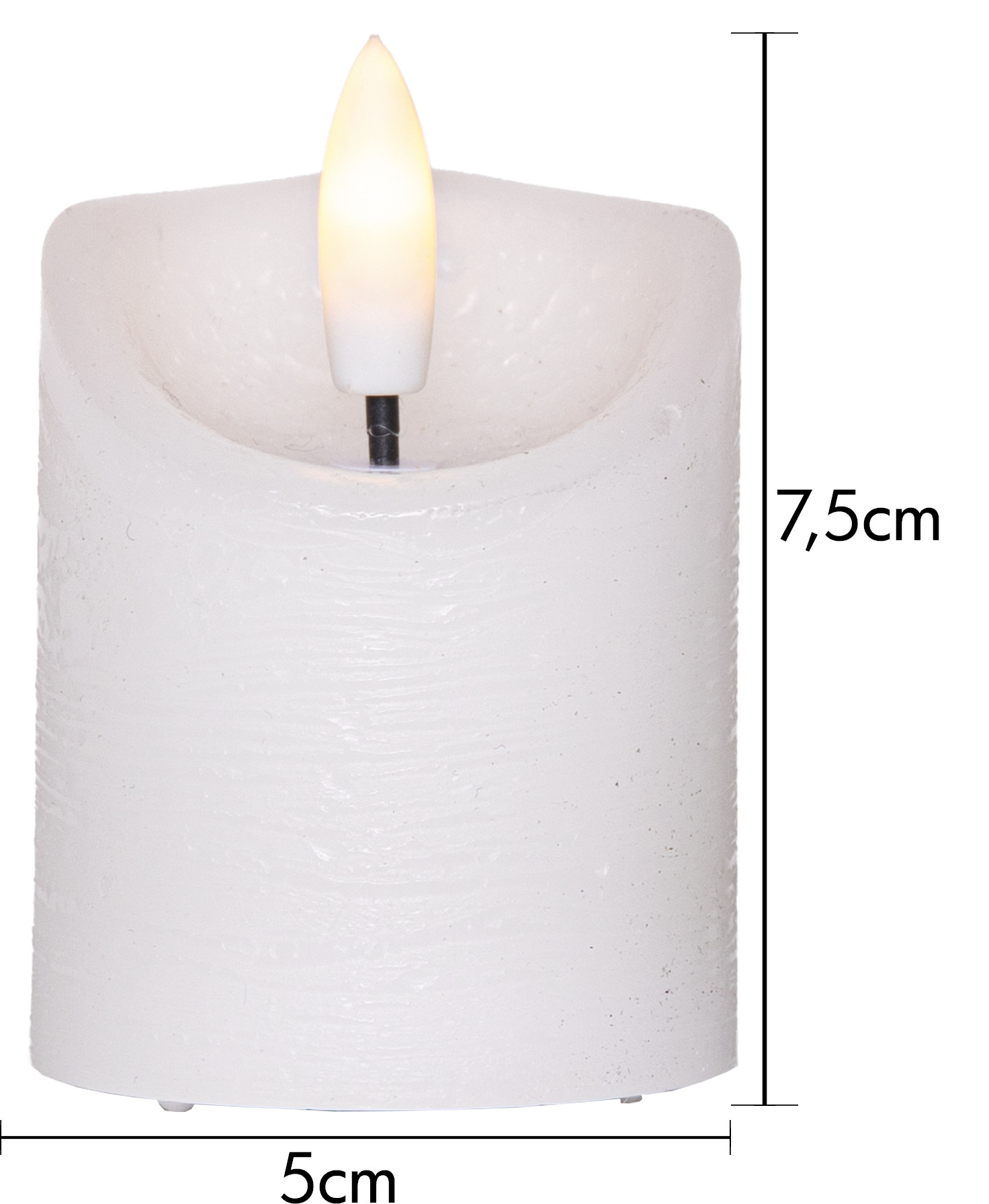 LED-Blockljus Star Trading Flamme Rustic 2-pack