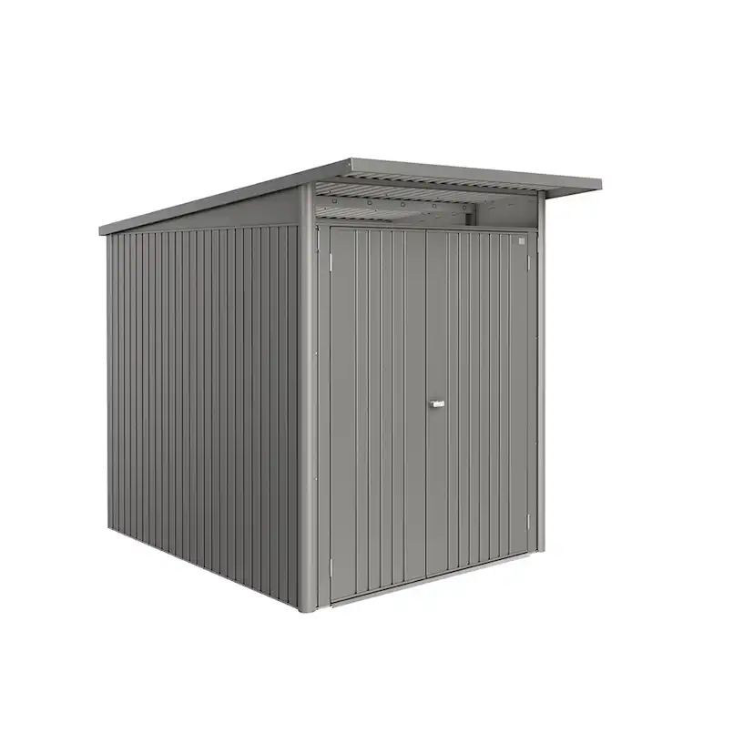 Redskapsbod Biohort Avantgarde Eco A2 Metallic Kvartsgrå Dubbeldörr