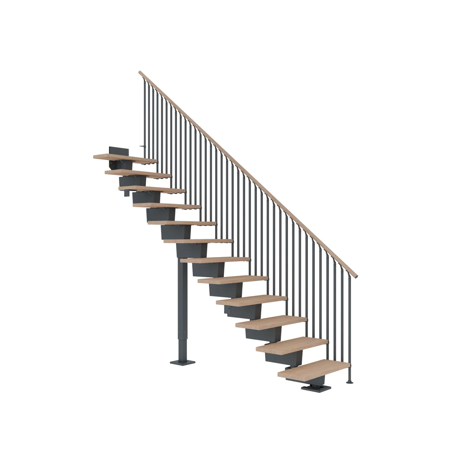 Våningstrappa Dolle Dubai Ek Vit Oljad Classic IIII