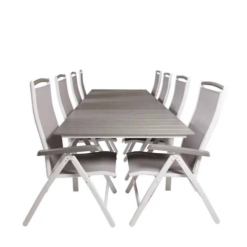 Matgrupp Venture Home Lova 224/324 med 8 Albany Stolar