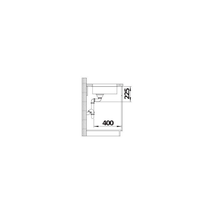 BLANCO SOLIS 180-U INFINO Undermontering