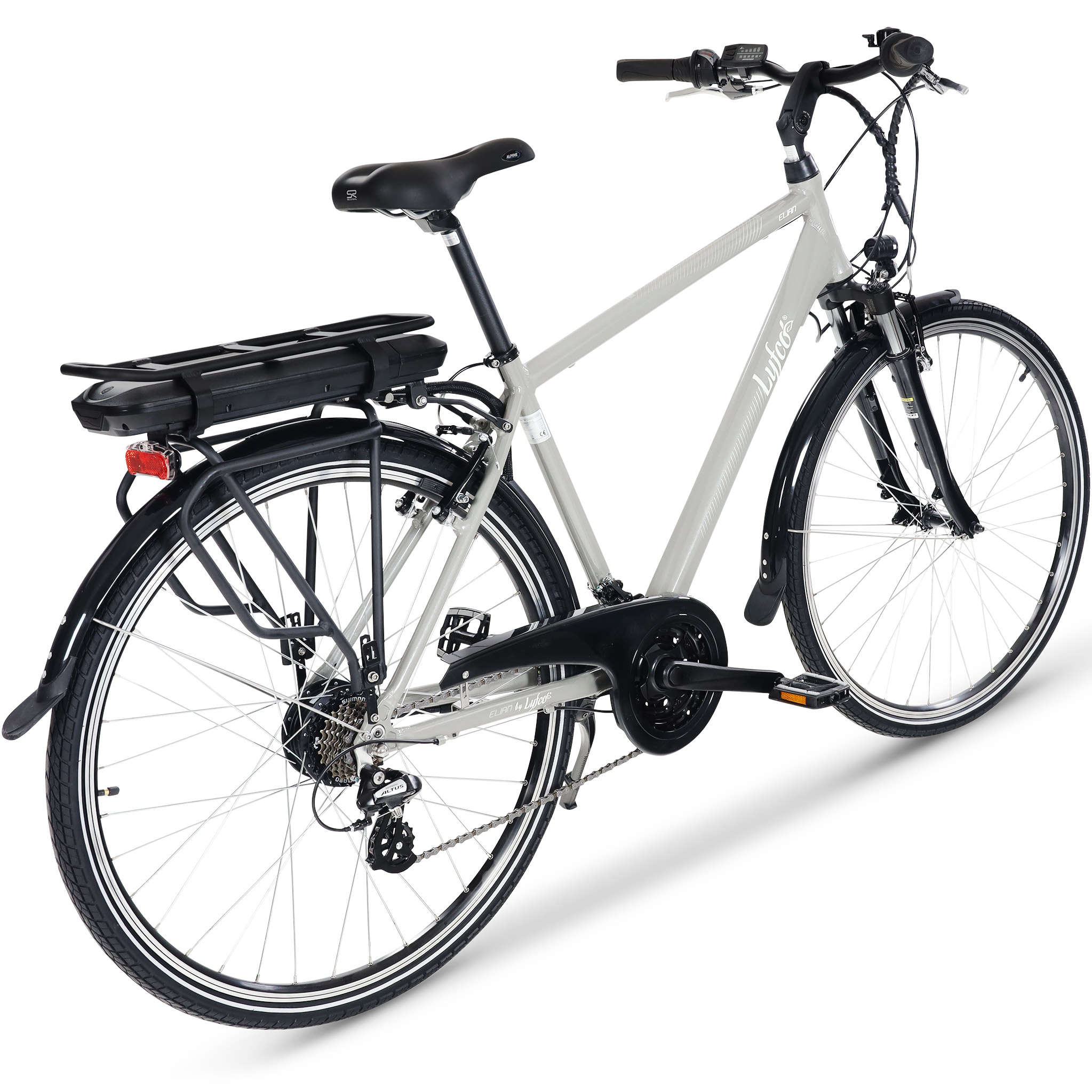 Elcykel Lyfco Herr 28" - Elian 13 Ah Silver
