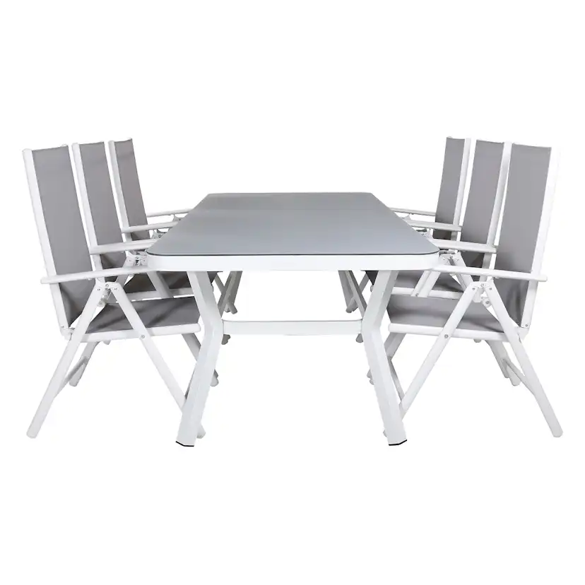 Matgrupp Venture Home Virya 160x90 med 6 Break Matstolar
