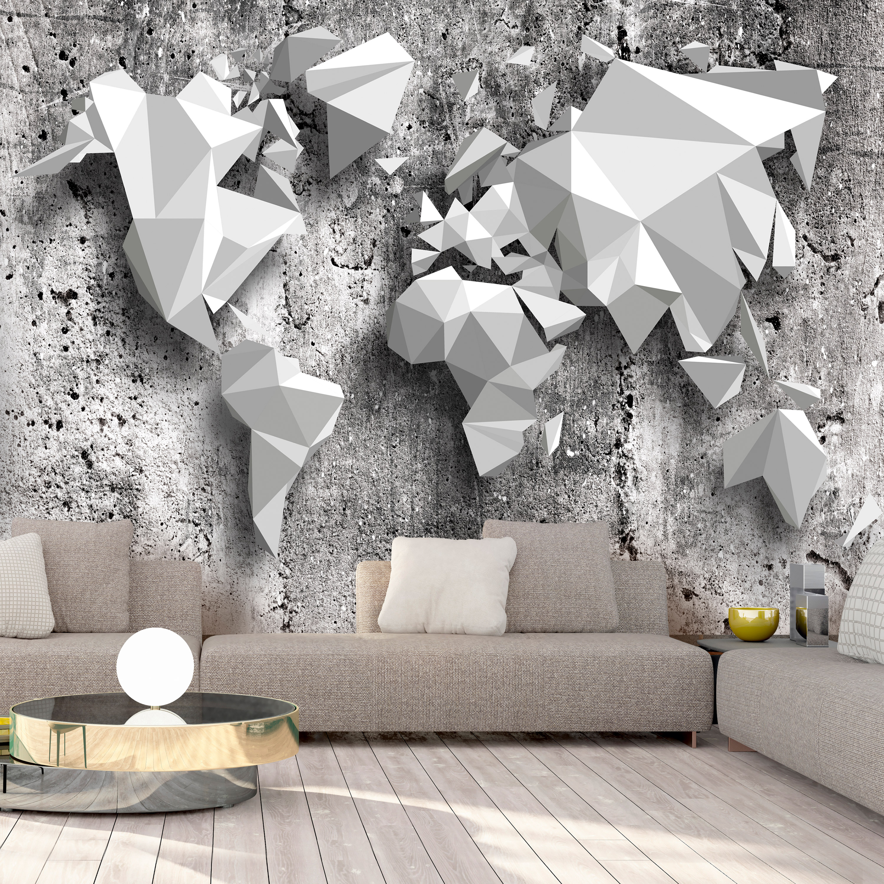 Fototapet Arkiio World Map: Origami