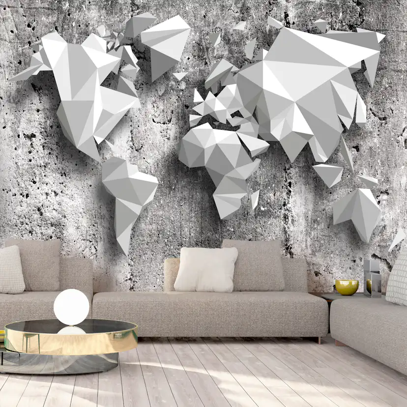 Fototapet Arkiio World Map: Origami