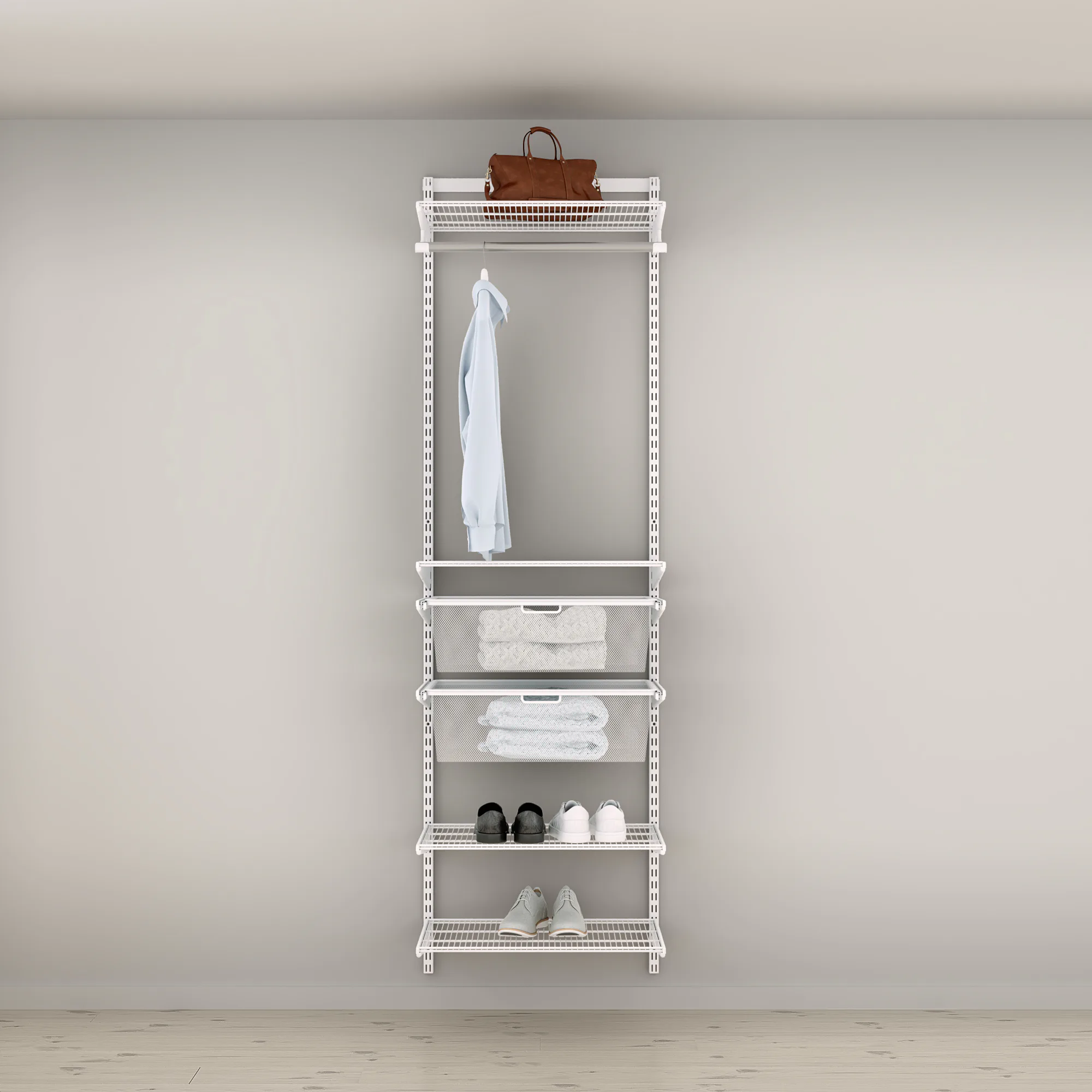 Garderobslösning Elfa Ready Solution Classic 2 65 cm Vit