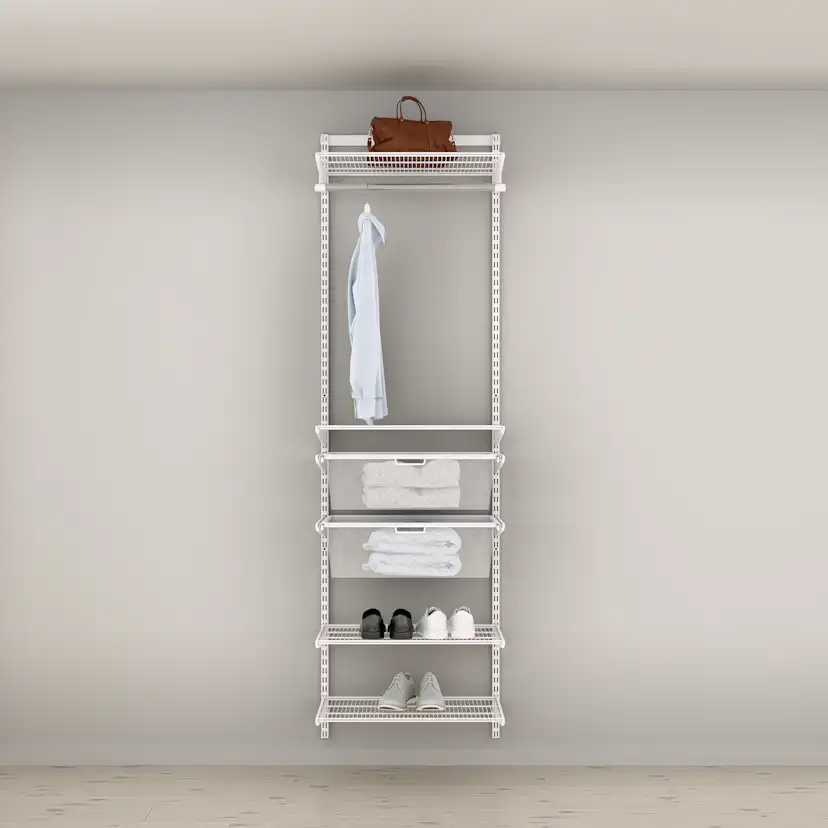 Garderobslösning Elfa Ready Solution Classic 2 65 cm Vit