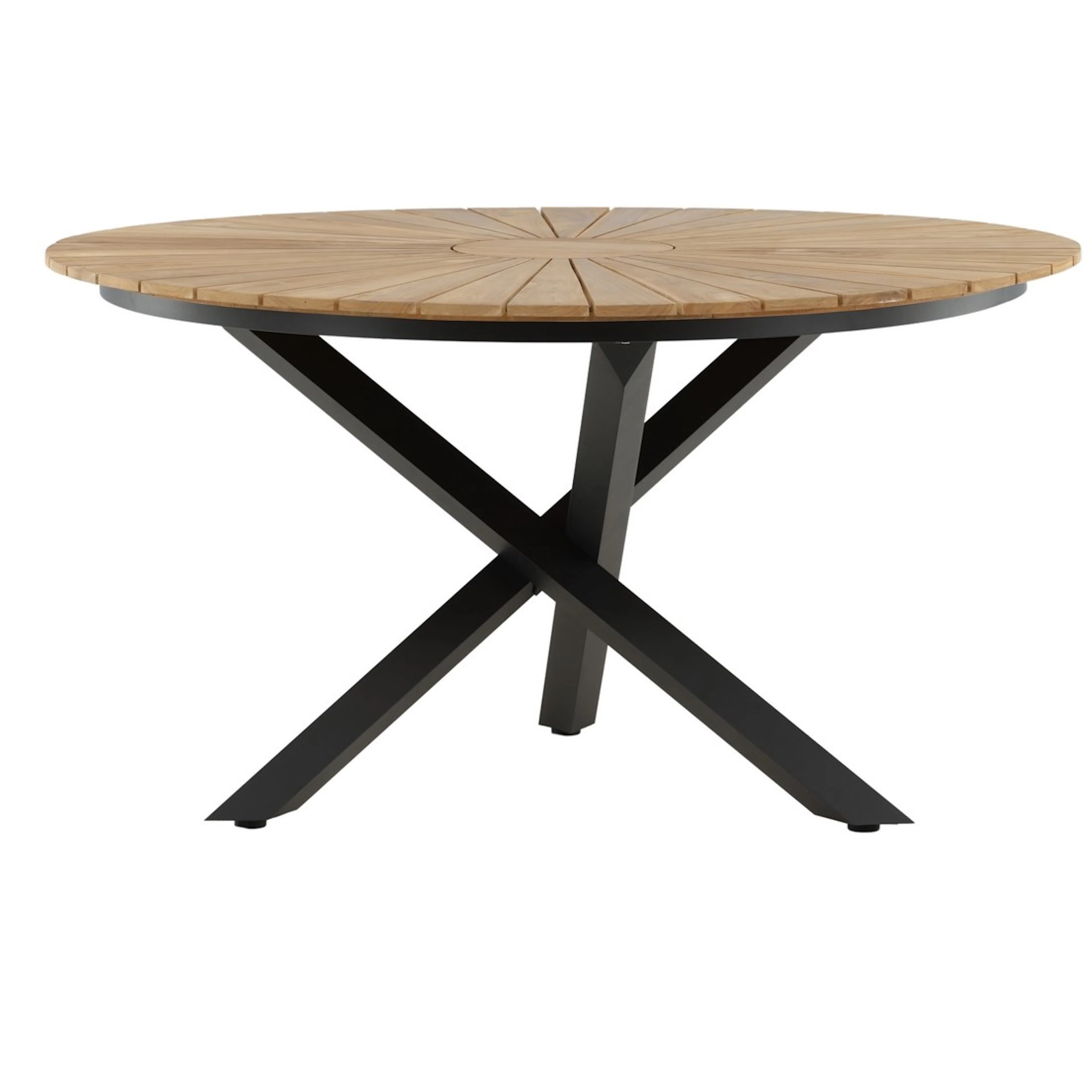 Mexico matbord ø140 - svart / teak Svart/Teak