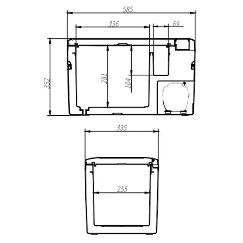 Campingkyl Frezzer Pro 25L 12/24V 230V Med Frys