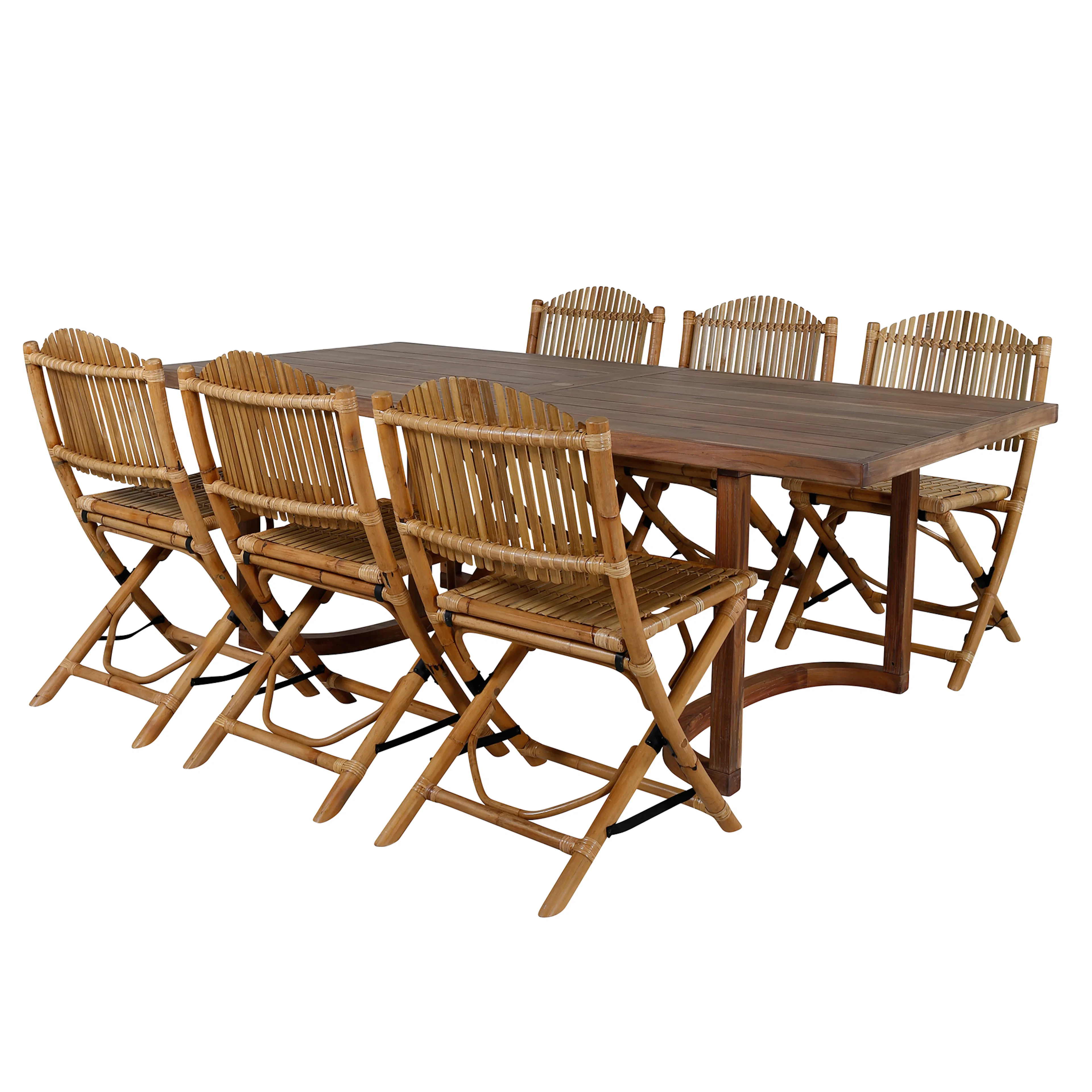 Matgrupp Venture Home Erica med 6 Cane Stolar