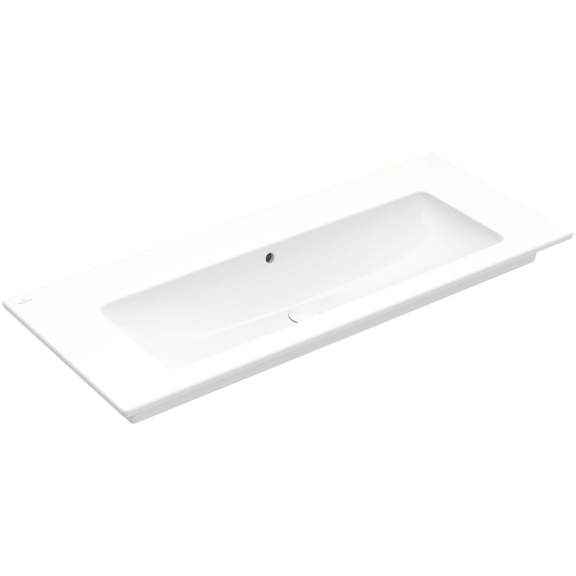 Tvättställ villeroy & Boch Venticello 4104CJ01 Vit Alpin, Med Bräddavlopp, 1200 mm, Utan Blandarhål, för Väggmonterad blandare, Tvättställ: Centrerat