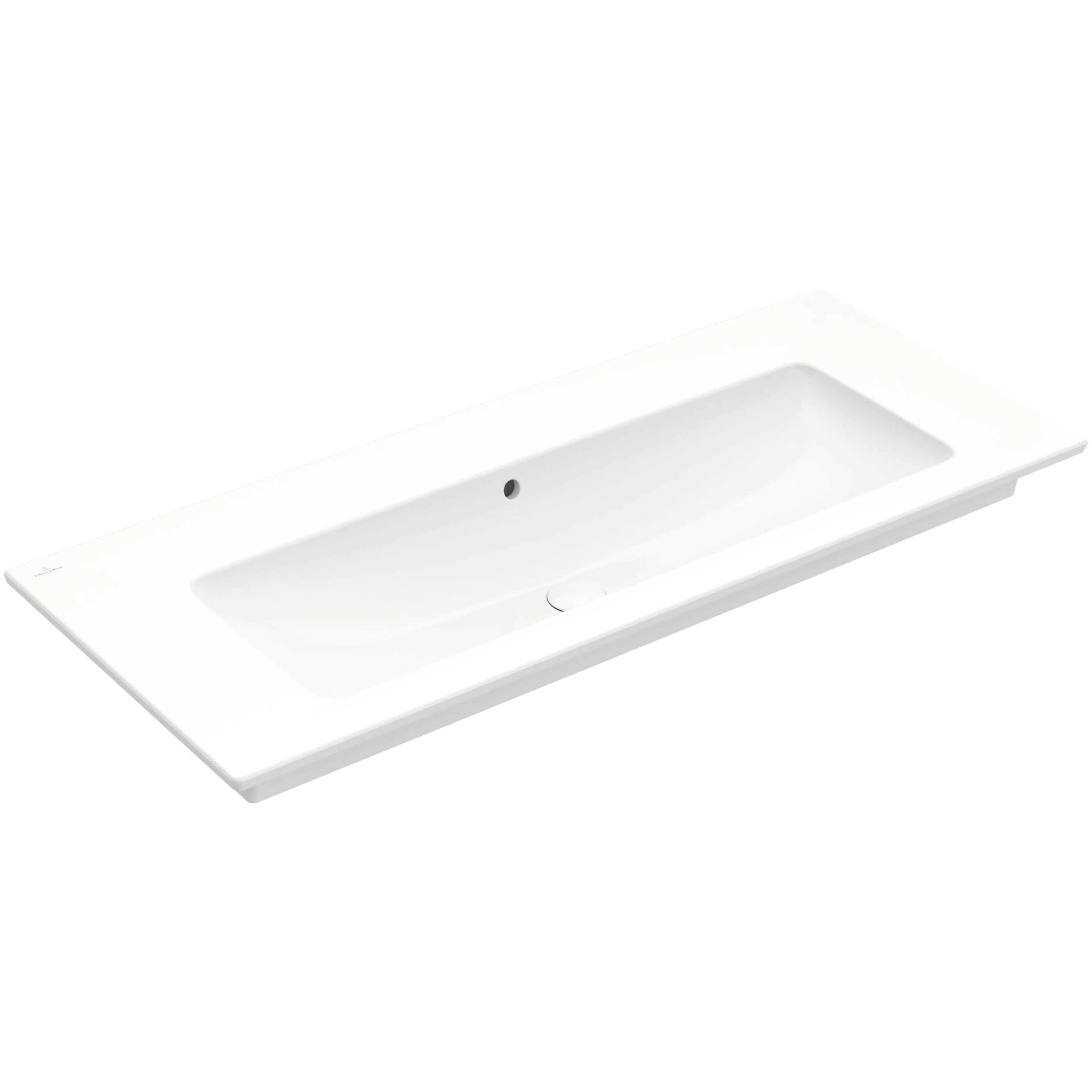Tvättställ villeroy & Boch Venticello 4104CJ01 Vit Alpin, Med Bräddavlopp, 1200 mm, Utan Blandarhål, för Väggmonterad blandare, Tvättställ: Centrerat