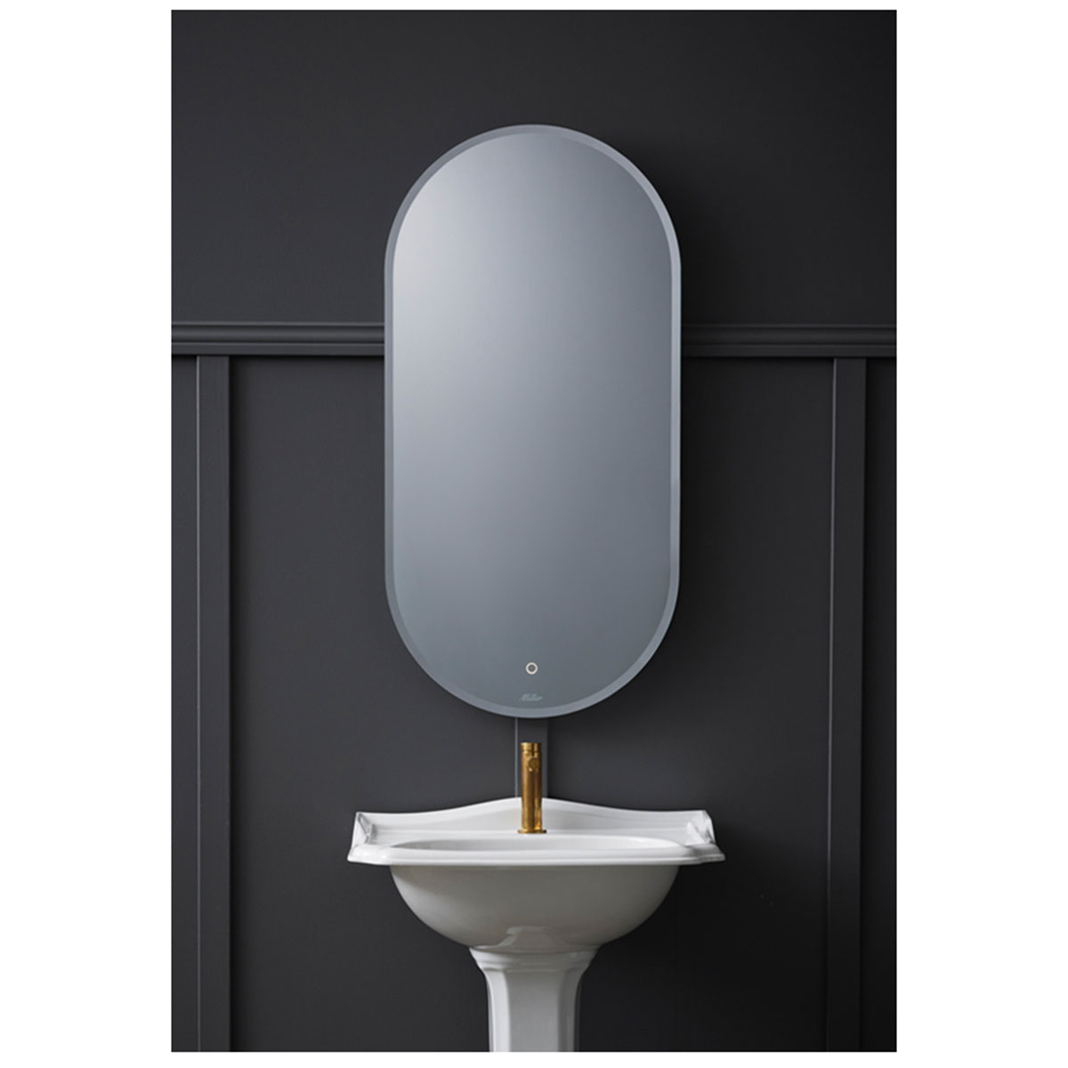 Badrumsspegel Miller Badrum Ambient Touch Classic Oval