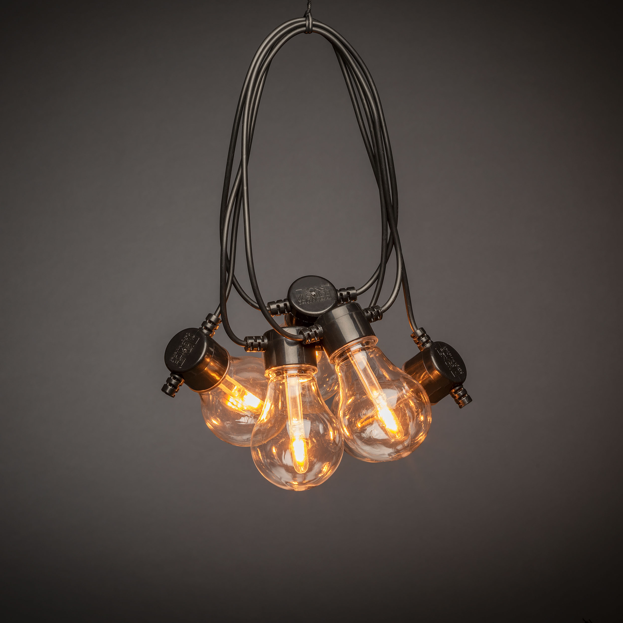 Ljusslinga Gnosjö Konstsmide Amber V-form Utbytbar LED 4,5 m