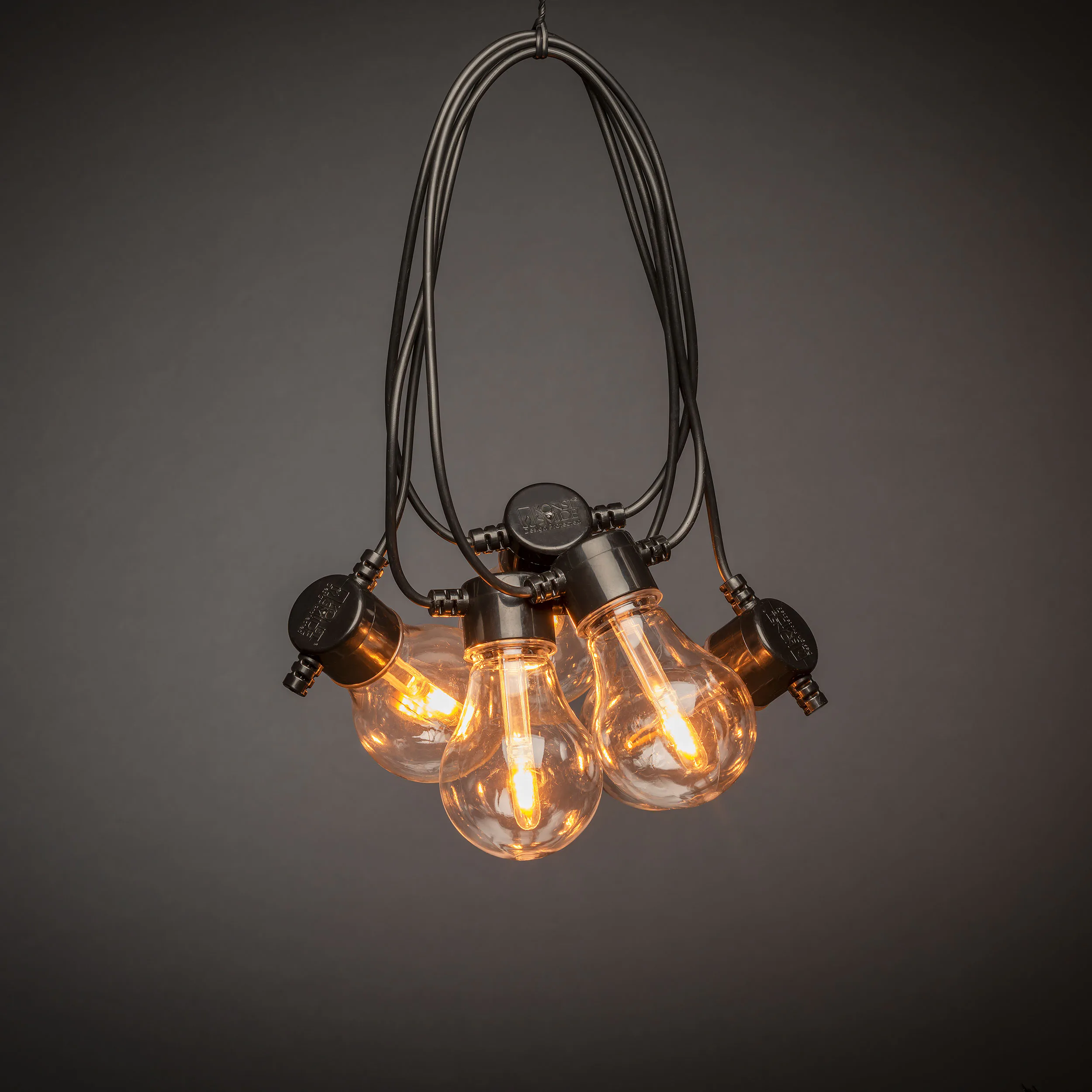 Ljusslinga Gnosjö Konstsmide Amber V-form Utbytbar LED 4,5 m