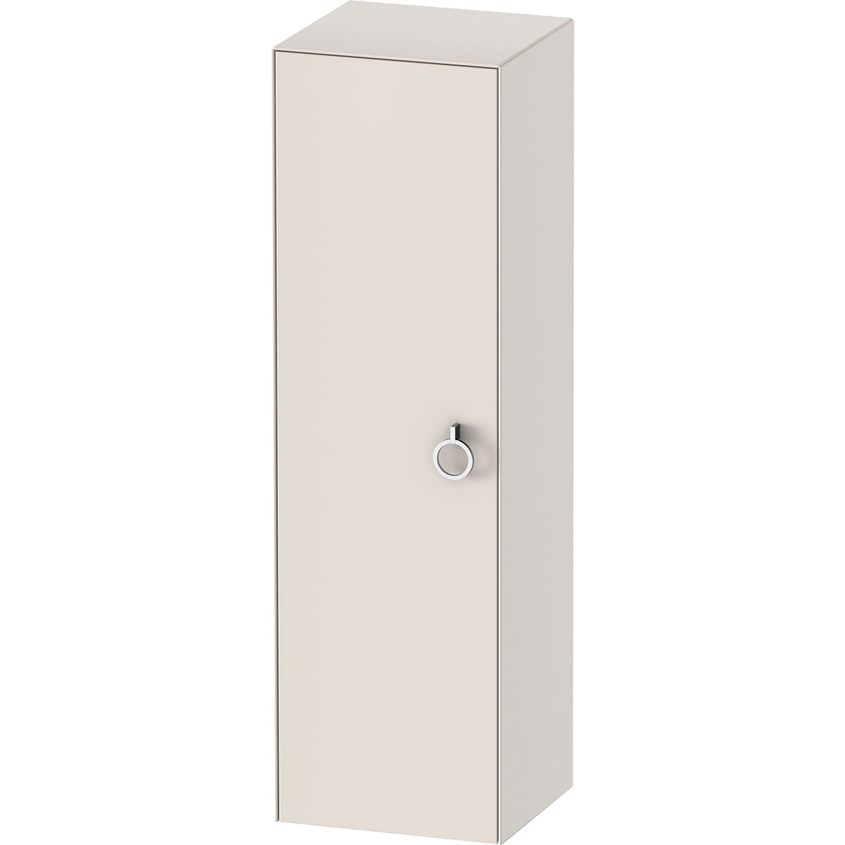 Halvhögt Nordisk vit Satin matt 400x360mm Färg: Nordisk Vit, Yta: Satin Matt, Hägning: Vänster