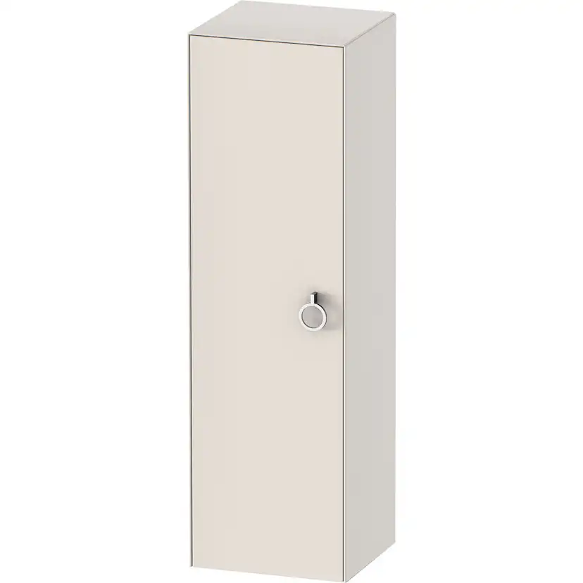 Halvhögt Nordisk vit Satin matt 400x360mm Färg: Nordisk Vit, Yta: Satin Matt, Hägning: Vänster