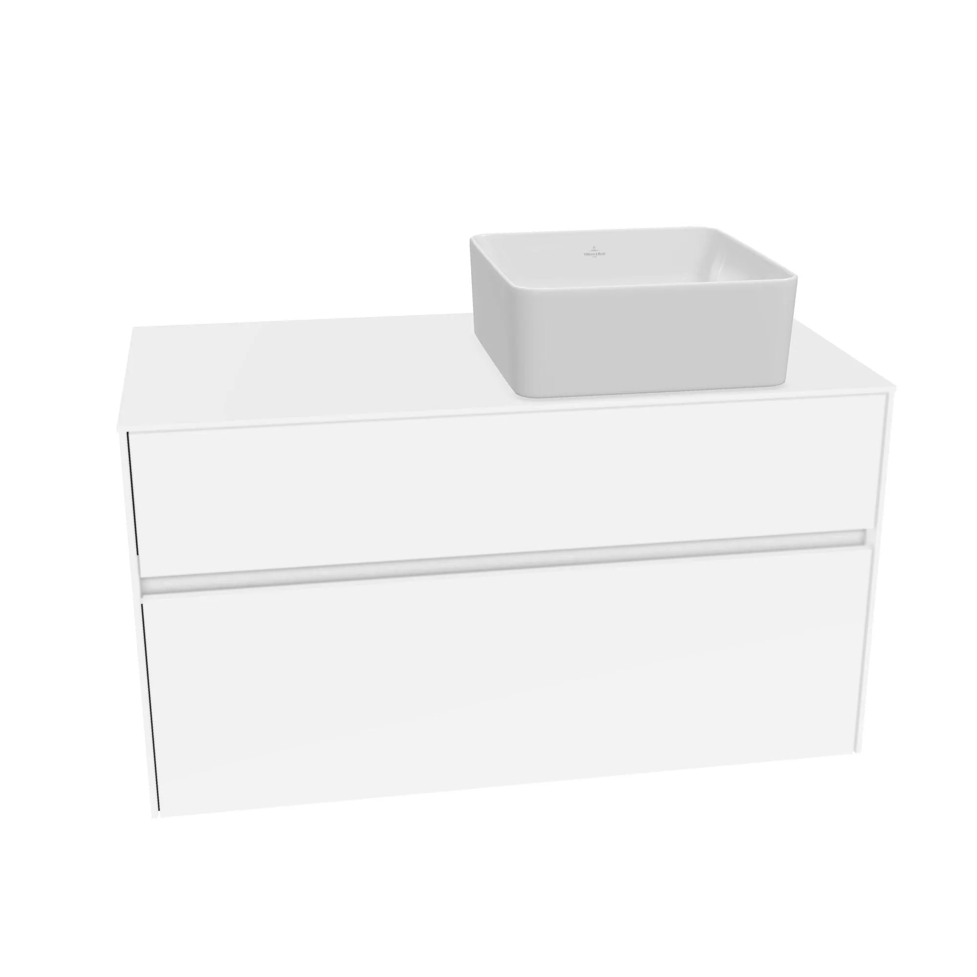 Tvättställsskåp Villeroy & Boch Collaro C04000MS Mattvit B: 1000 mm för Tvättställ Höger utan Belysning