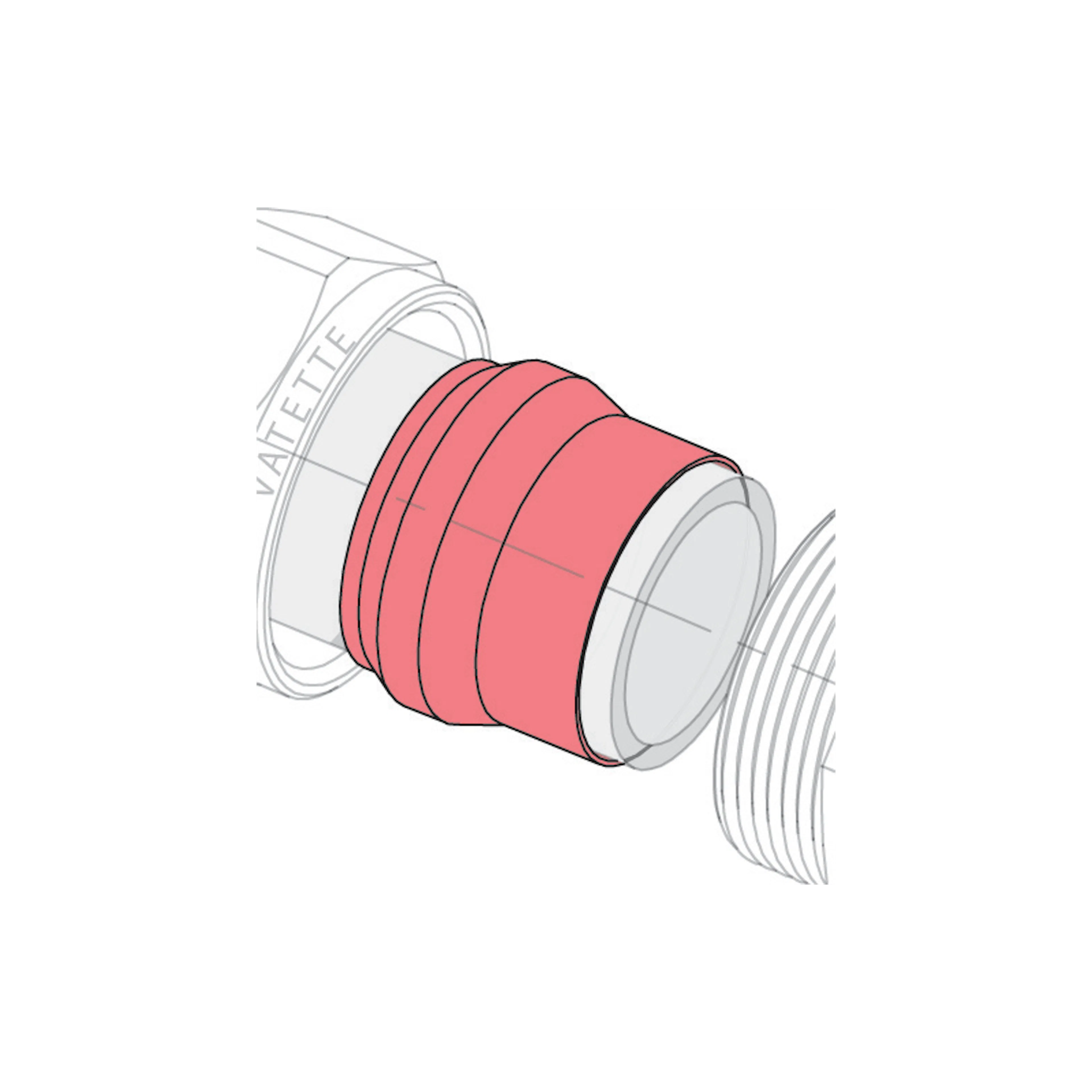 Stålrörskoppling Vatette Stålis 18x3/8" 18x3/8" mm