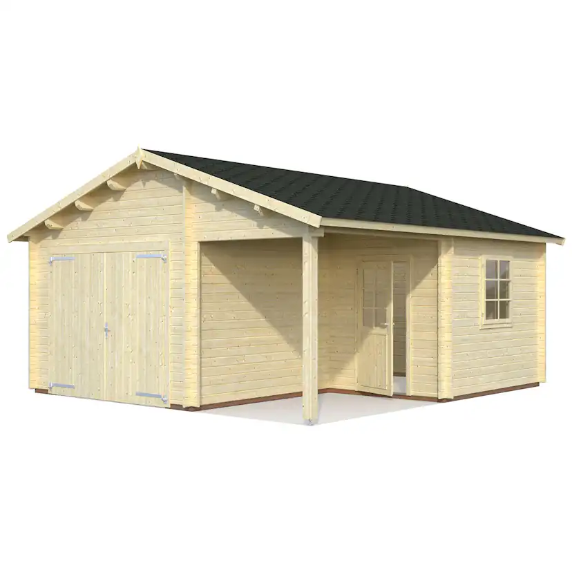 Garage Palmako Roger 21,9 m2 med Slagport