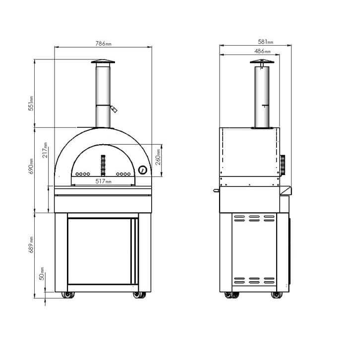 Fristående Utekök Myoutdoorkitchen Stainless Collection Providence