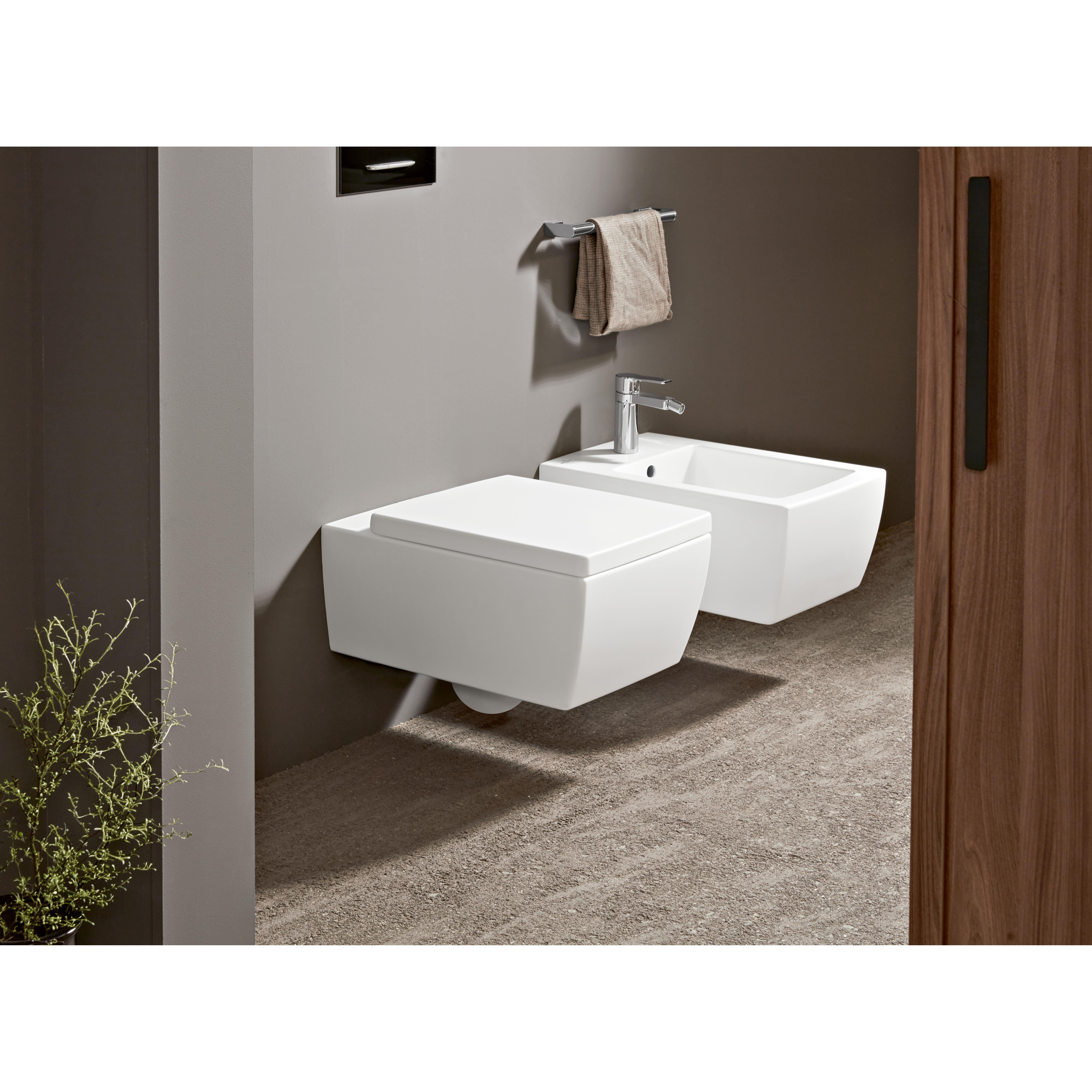 Spolknapp Villeroy & Boch ViConnect installationssystemen 92 Mattsvart