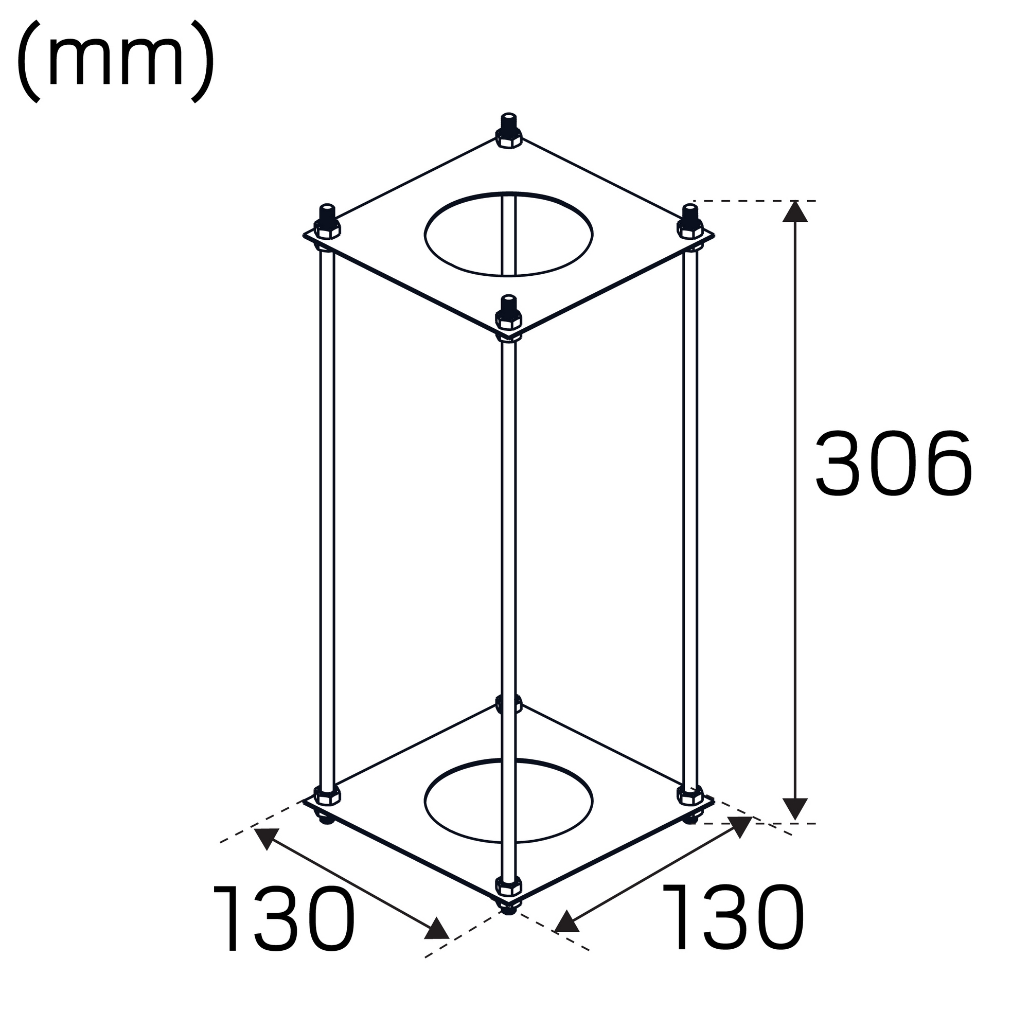 Pollare Hide-a-lite Cone Pillar Antracit 3000K