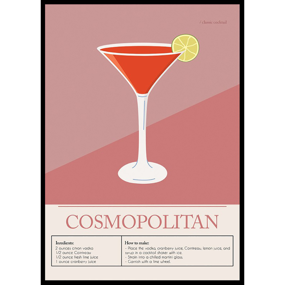 Poster Gallerix Cosmopolitan Cocktail
