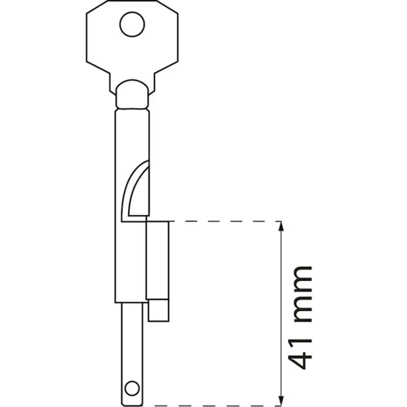 Instickslås/Detektivlås Habo KLZ 38