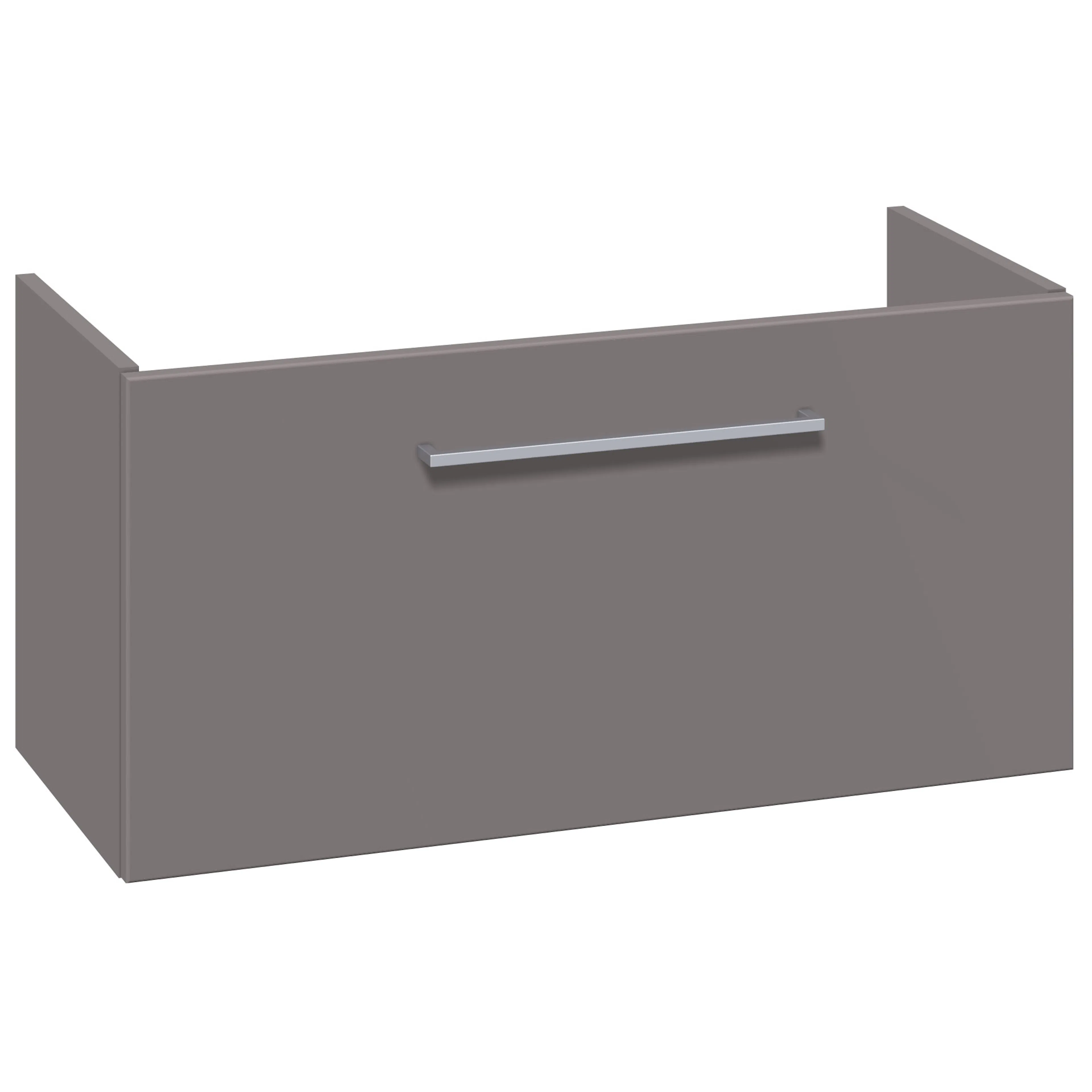 Tvättställskåp 1 lådor 40*80*35 cm BxDxH: 800x350x400 mm, Grå Matt med 1 Låda