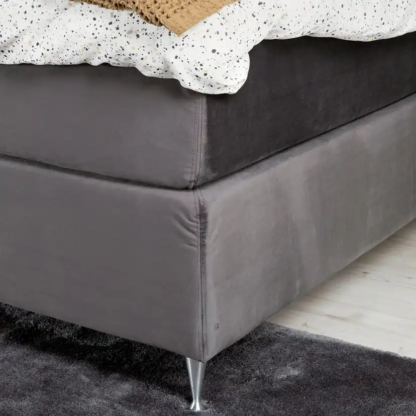 Kontinentalsäng Venture Home Furufal i Sammet