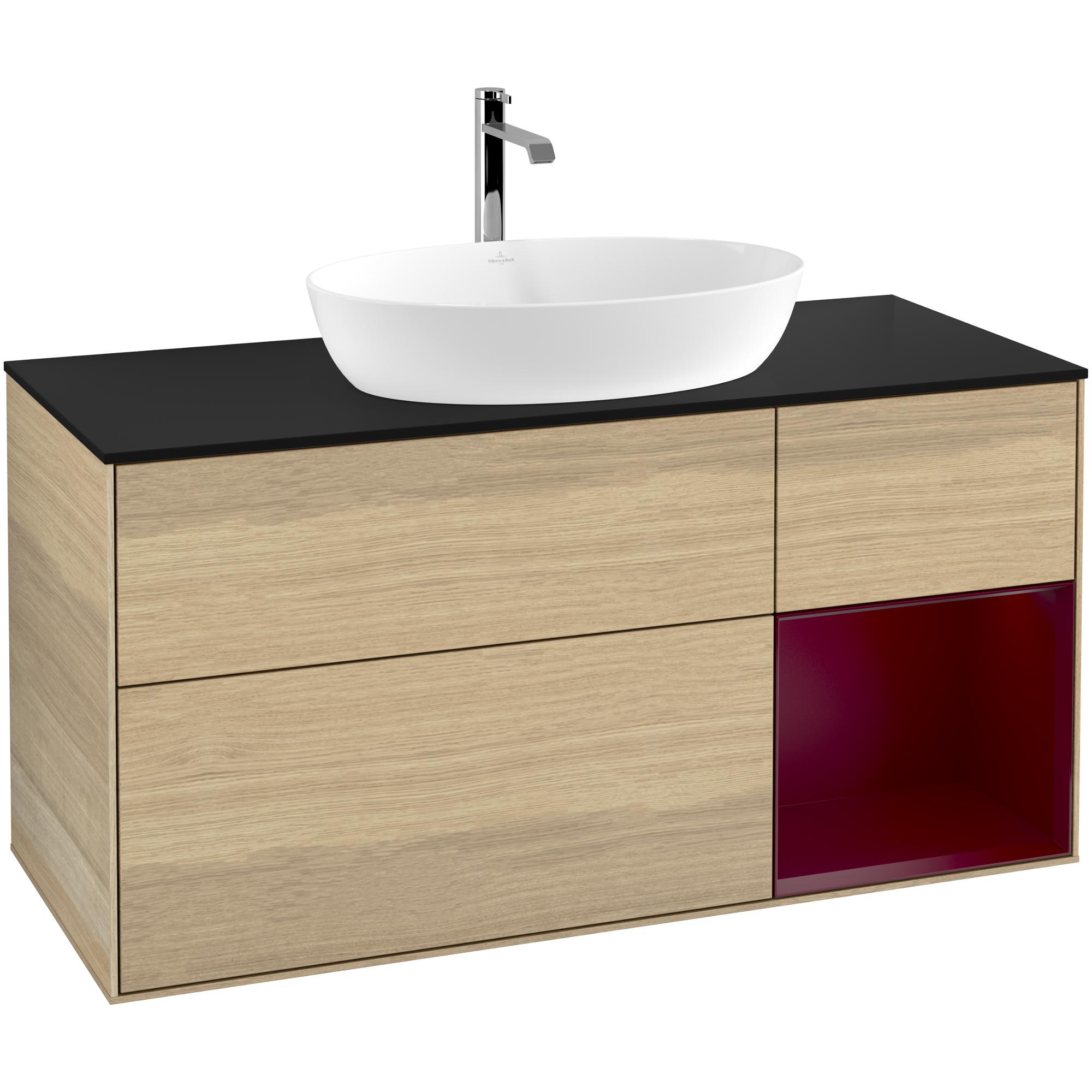 Tvättställsskåp Villeroy & Boch Finion med 3 Lådor Hylla och Bänkskiva för Fristående Tvättställ från Artis & Collaro