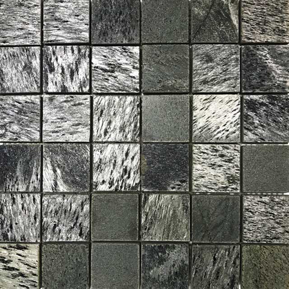 Mosaik Stencentralen Skiffer Argento Silver Shine 5x5 cm