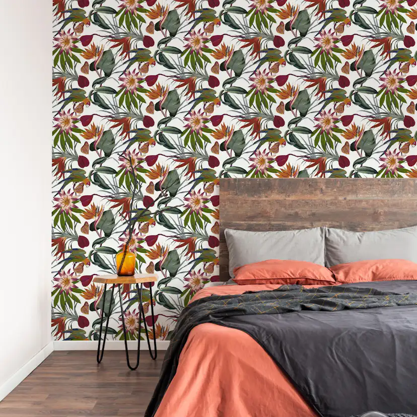 Tapet Superfresco Easy Papegoja Mångfärgad