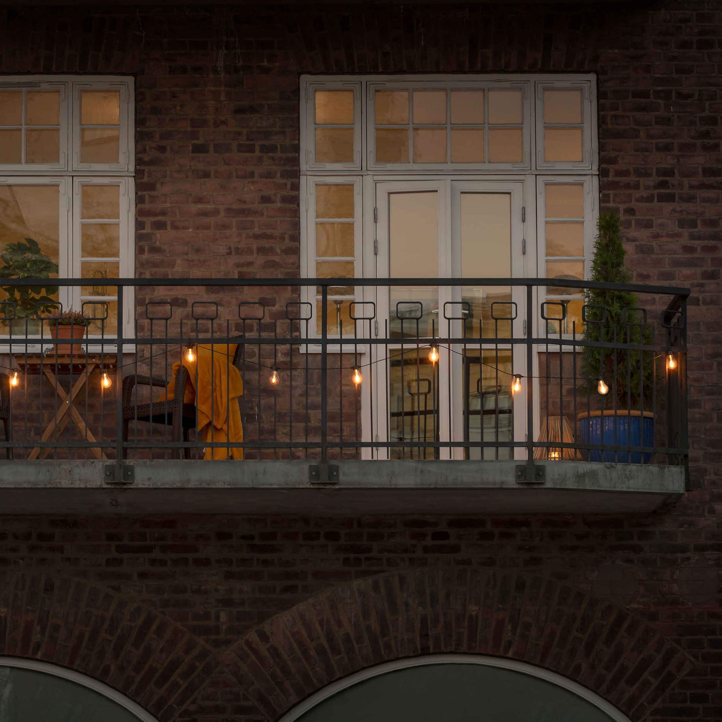 Ljusslinga Gnosjö Konstsmide Amber V-form Utbytbar LED 4,5 m