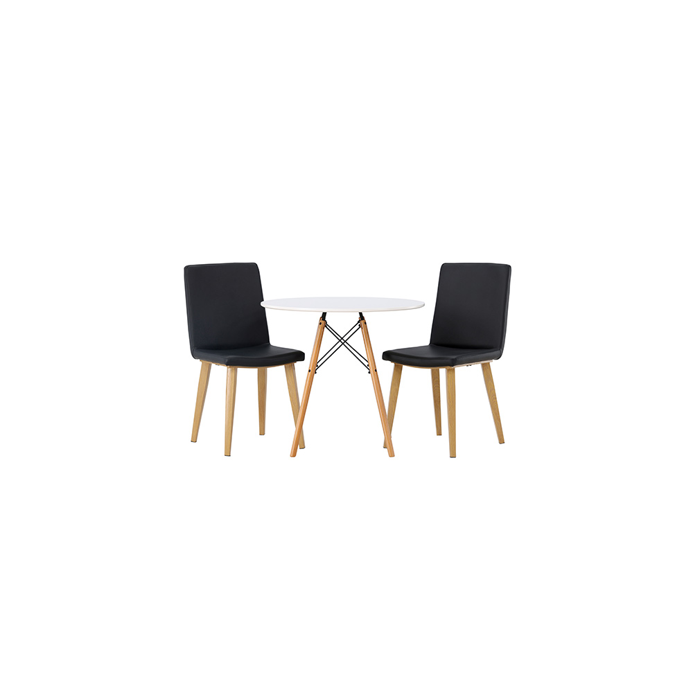Matgrupp Venture Home Danburi Ø60 cm med 2 st Today stolar