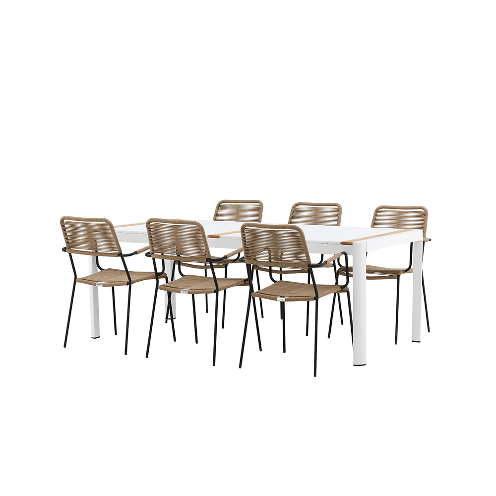 Matgrupp Venture Home Togo med 6 Lindos Stolar