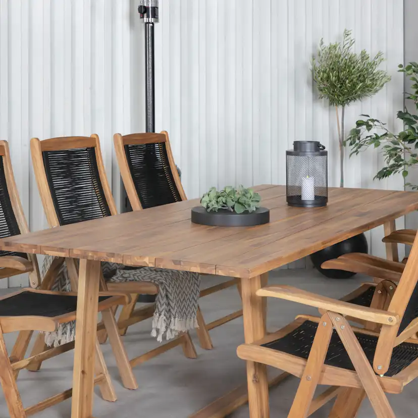 Matgrupp Venture Home Plarra med 6 Peder Matstolar