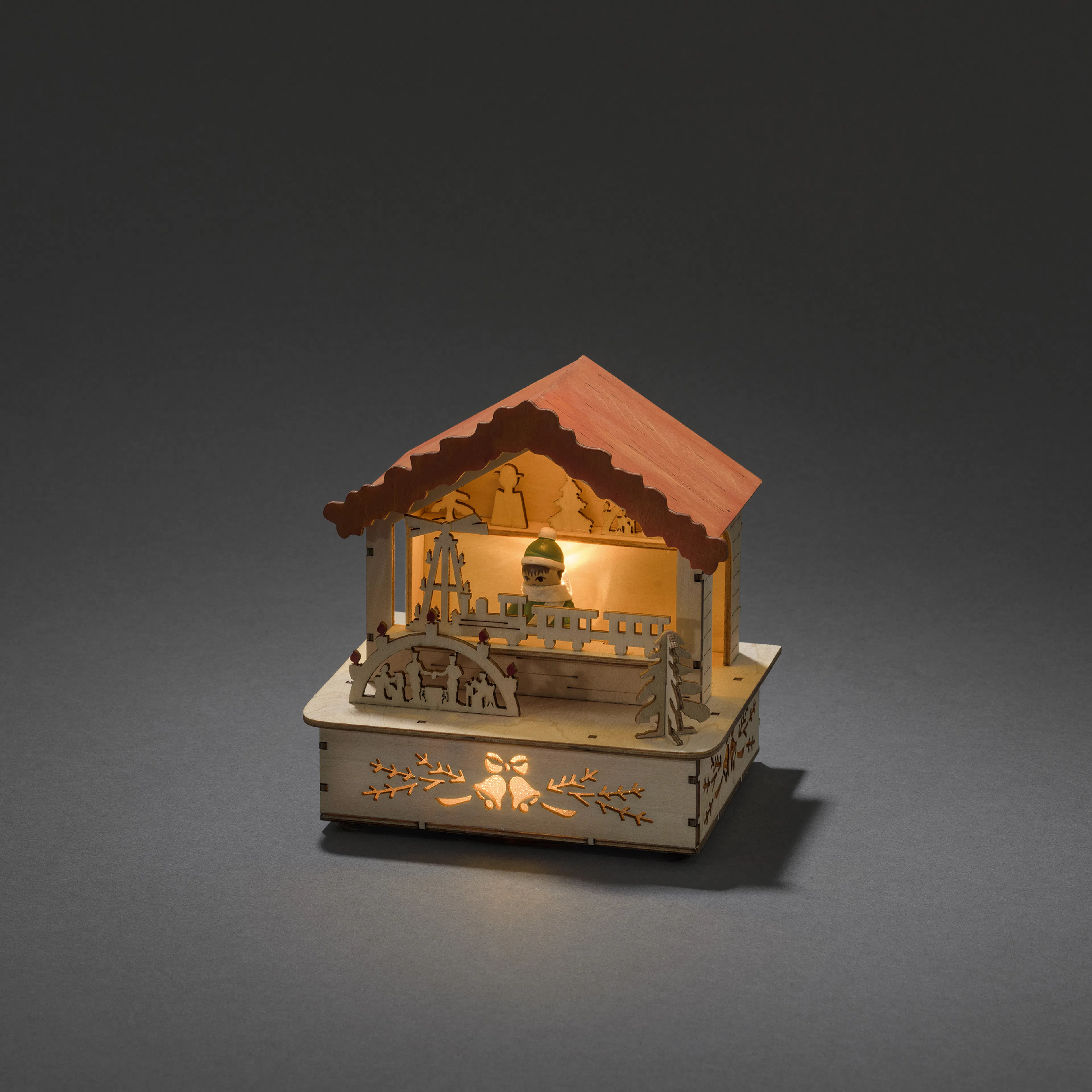 Julby Gnosjö Konstsmide Marknadsstånd Röd 3L LED