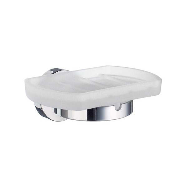 Tvålkopp Smedbo Home HK342 Krom/Frostat Glas