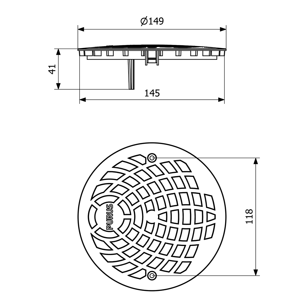 Golvbrunnssil Purus P 150